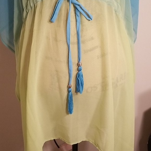 Blue/Green Beaches & Boho Coverup - Picture 3 of 4